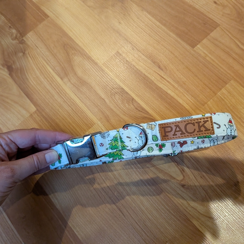 PACK Christmas Dog Collar Large New